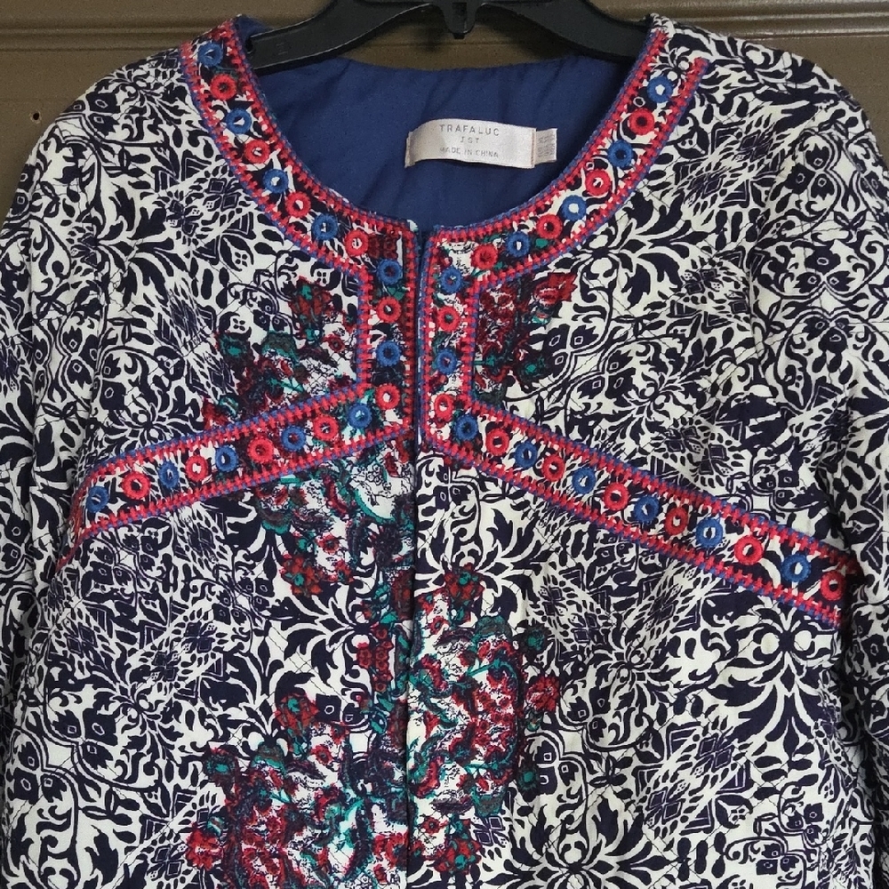 Zara Multicolor Embroidered Jacket - Picture 2 of 6